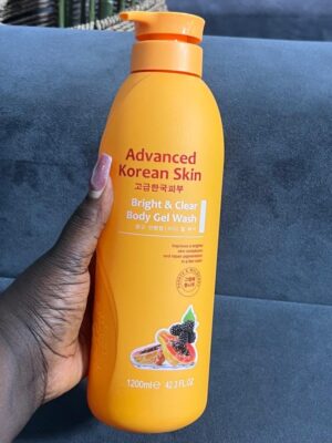 Advanced korean skin bright & clear papaya & mulberry body gel wash