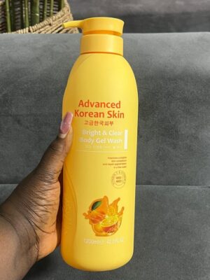 Advanced korean skin bright & clear vitamin c & vitamin E body gel wash