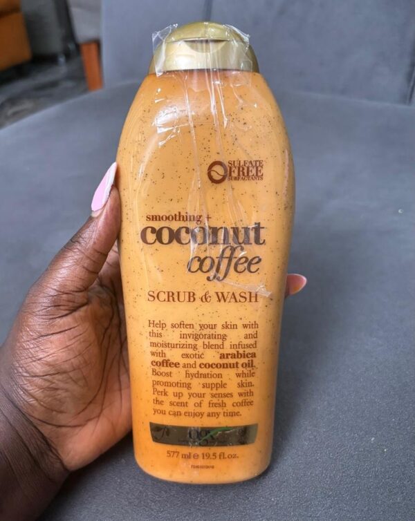 Coconut coffee scrub & wash 577ml