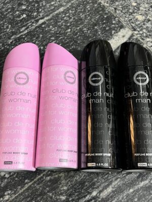 Armaf body spray  club de nuit man/woman collection