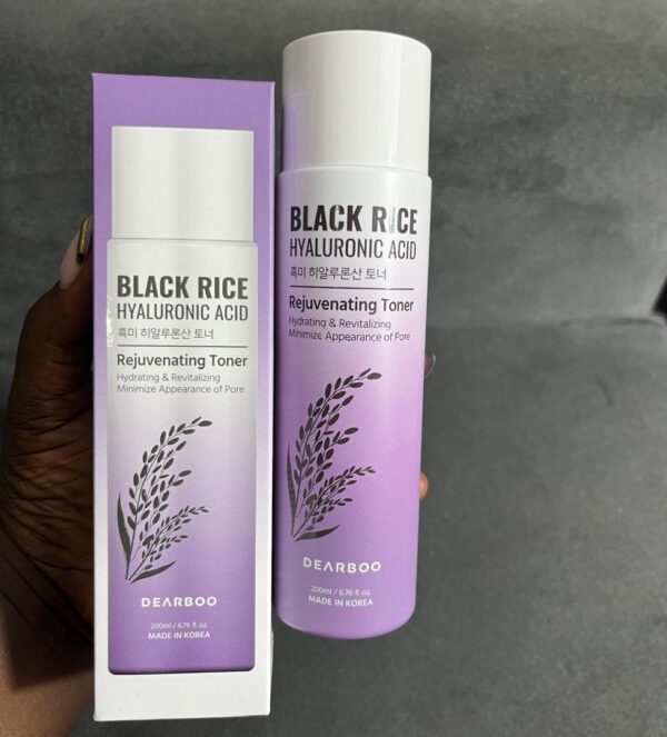 Dear boo black rice hyaluronic acid rejuvenating toner 200ml
