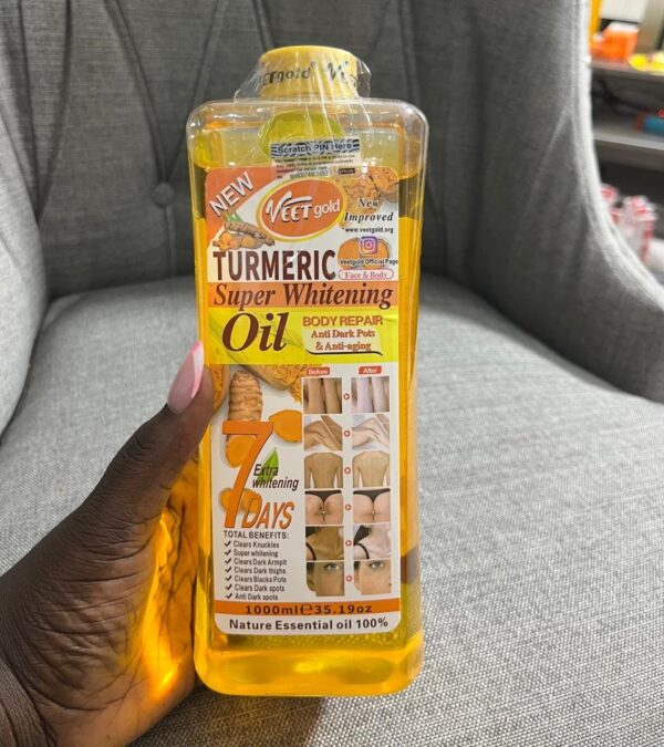 Veet gold turmeric super whitening oil