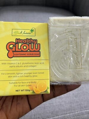 Bio nature healthy glow lightening scrub soap