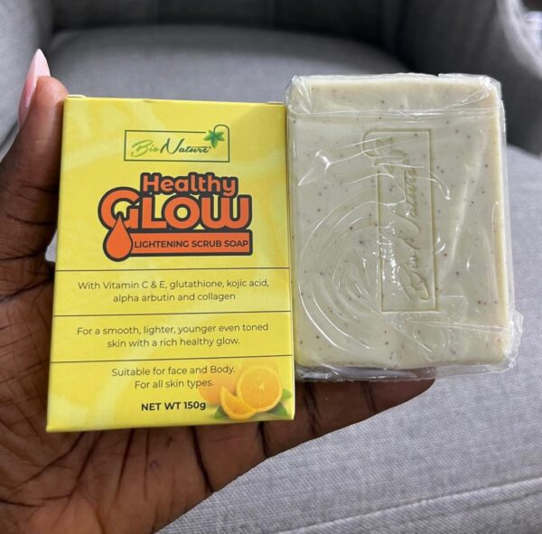 Bio nature healthy glow lightening scrub soap