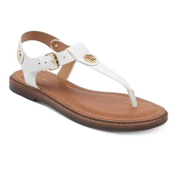 Tommy hilfiger thong flat sandals in white 41