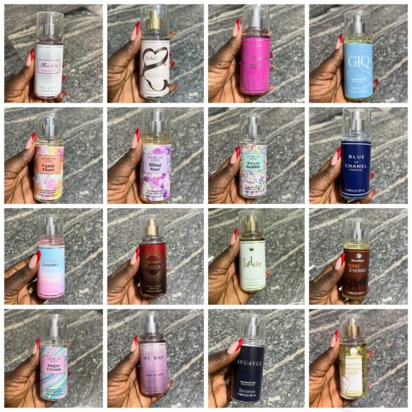 New designer mini body mist