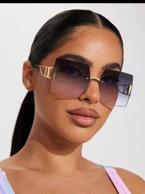 Shein classy metal alloy sunglasses