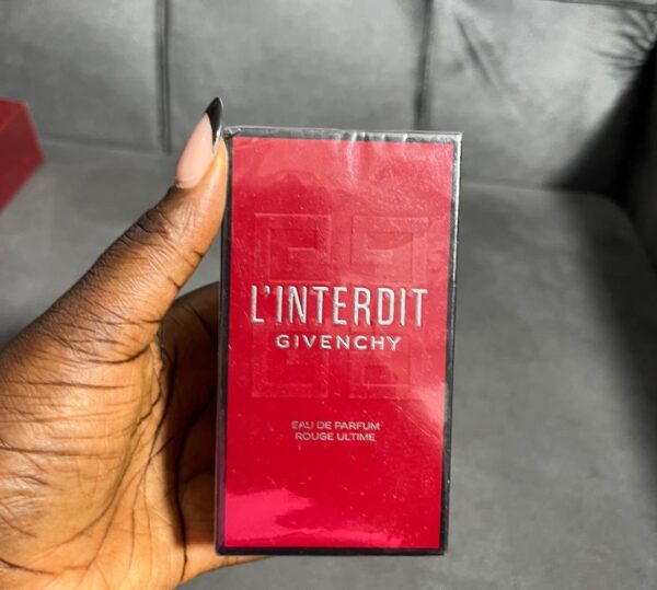 L’Interdit Givenchy eau de parfum rouge  ( boxed perfume) red pack