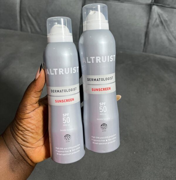 Altruist dermatology spf 50 spray