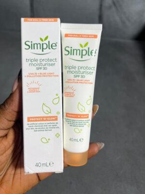 Simple triple protect moisturiser spf 30