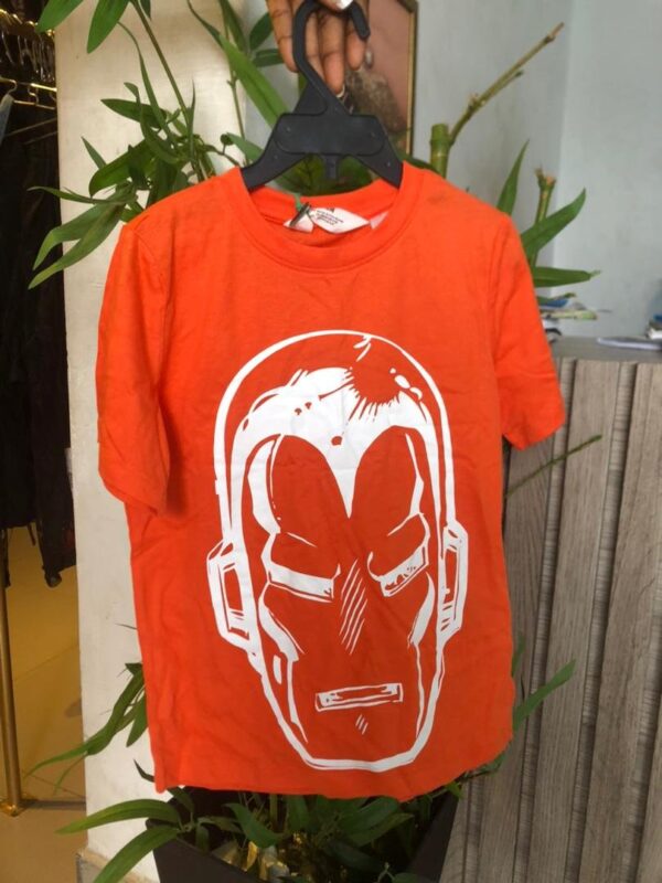H&M boys orange with white printed t-shirt