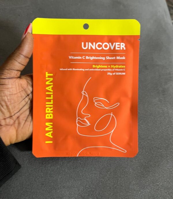 Uncover vitamin c on brightening sheet mask