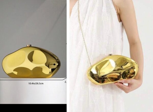 Shein fashionable clutch purse/bag in gold