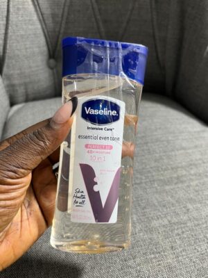 Vaseline essential even tone perfect 10 48h moisture 10in1 gel oil 200ml v white base