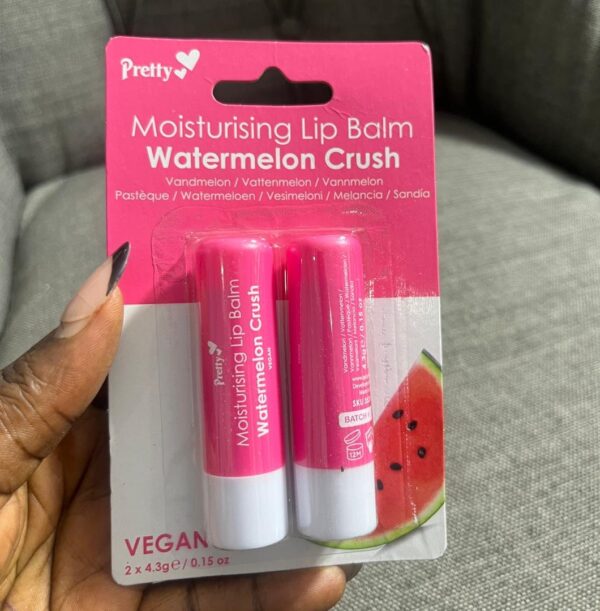 Pretty moisturising lip balm watermelon crush