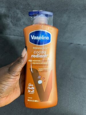 Vaseline cocoa radiant 48h moisture lotion 600ml brown bottle