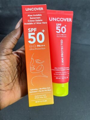 Uncover Aloe invisible spf 50 sunscreen