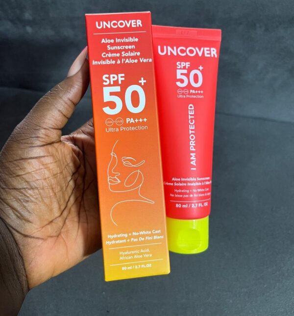 Uncover Aloe invisible spf 50 sunscreen