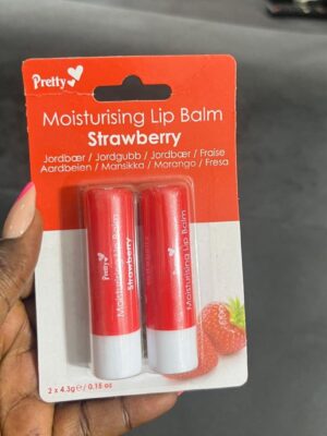 Pretty  strawberry moisturising lip balm