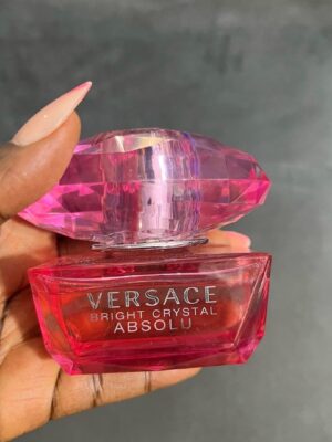 Versace bright crystal Absolu ( unboxed) 50ml ( dark pink bottle) pink cover