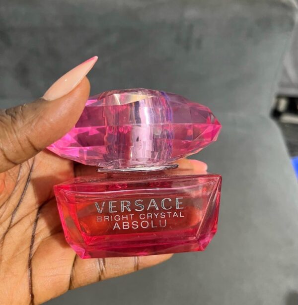 Versace bright crystal Absolu ( unboxed) 50ml ( dark pink bottle) pink cover