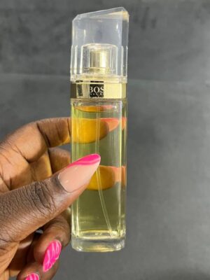 Hugo boss boss jour  75ml  (unboxed) yellow juice in a transparent bottle