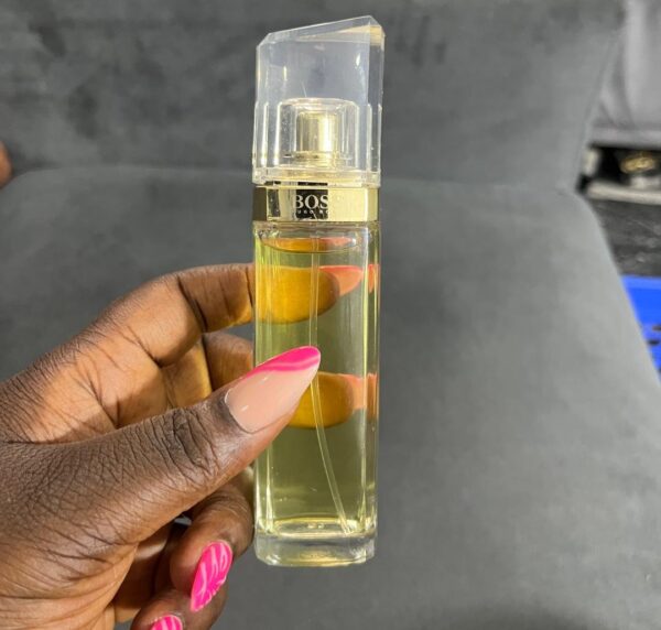 Hugo boss boss jour  75ml  (unboxed) yellow juice in a transparent bottle