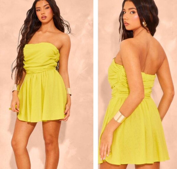 Plt tube shift dress in bright yellow 12