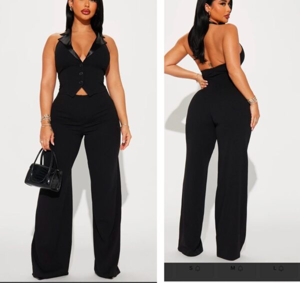 Fashionnova natasha marie jumpsuit in black