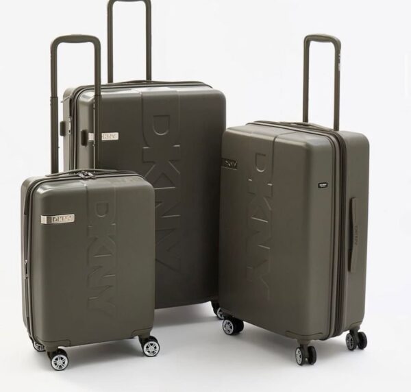 Dkny  luggage box in khaki army green medium