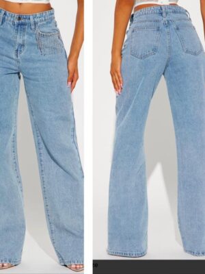 Fashionnova brighten up embellished fringe straight leg jeans 11