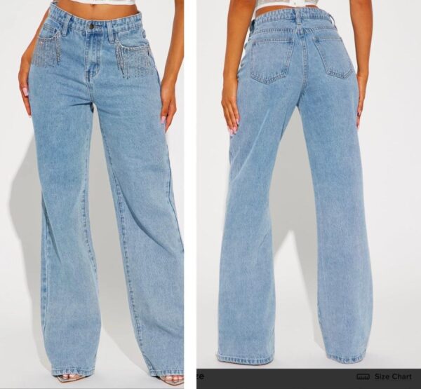 Fashionnova brighten up embellished fringe straight leg jeans 11