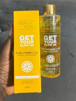 Nadinola secret get your glow on pure vitamin c oil  220ml