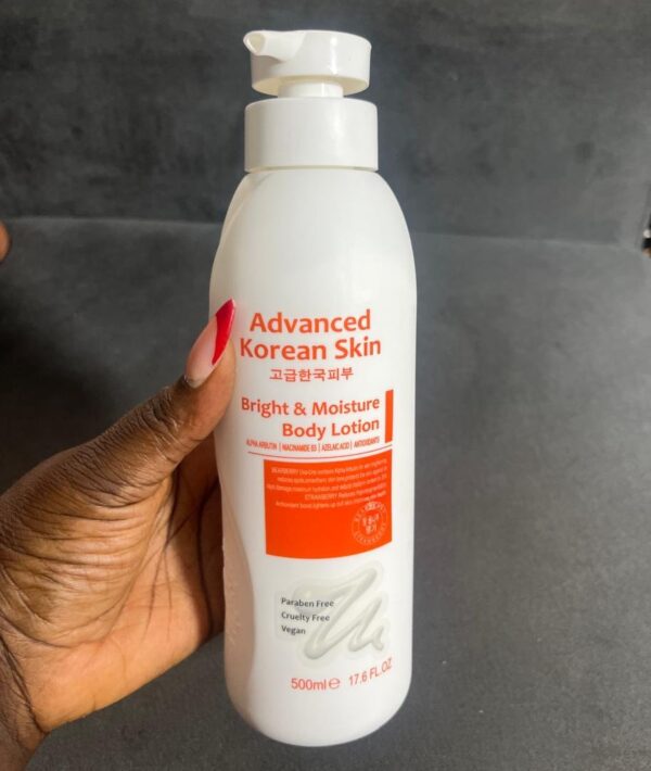 Advanced korean skin bright & moisture white body lotion 500ml