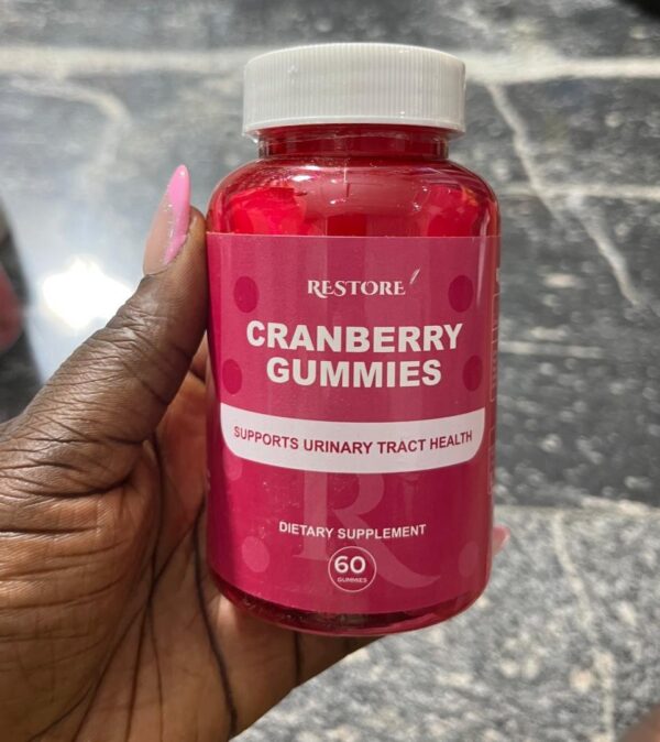 Restore cranberry gummies supports urinary tract health 60 gummies