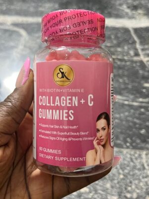 Sk collagen + c gummies  dietary supplement  (pink pack)