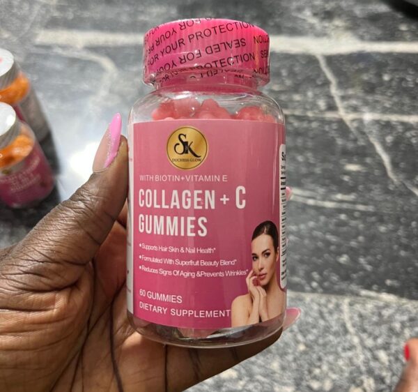 Sk collagen + c gummies  dietary supplement  (pink pack)