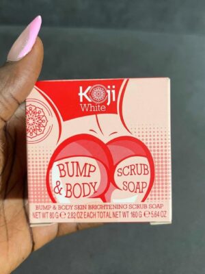 Koji white bump & body skin brightening scrub soap