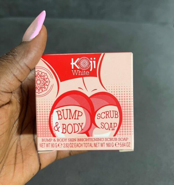 Koji white bump & body skin brightening scrub soap