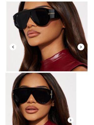 Fashionnova solid elle sunglasses in black