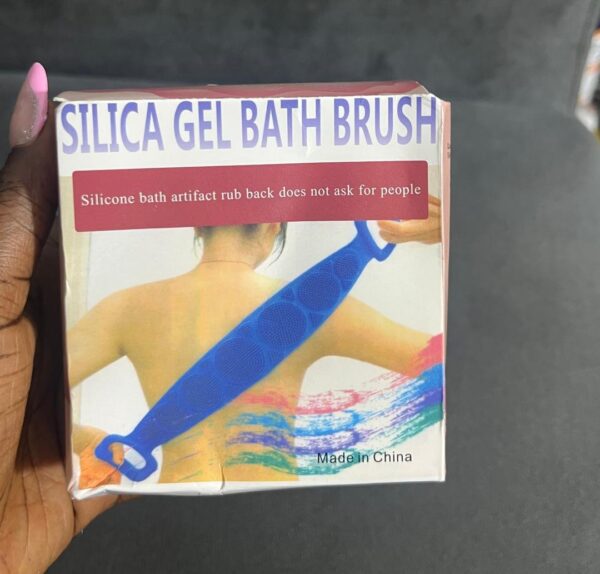 Silica long scrub  gel bath brush sponge