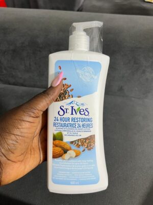 St ives 24 hour restoring Almond & flaxseed  body lotion 600ml