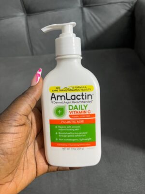 New Amlactin daily vitamin c lotion 7% lactic acid 225g