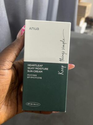 Anua heartleaf silky moisture sun cream spf 50