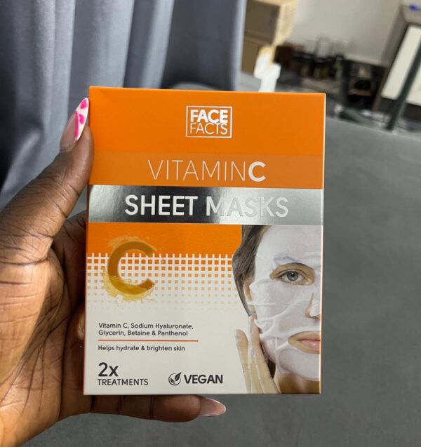 Face fact vitamin c sheet mask 2X treatment