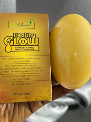 Bio nature healthy glow turmeric & honey brightening soap