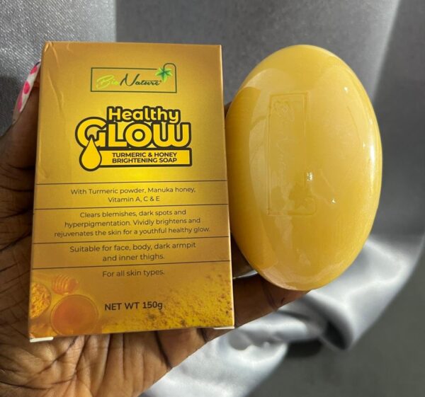 Bio nature healthy glow turmeric & honey brightening soap