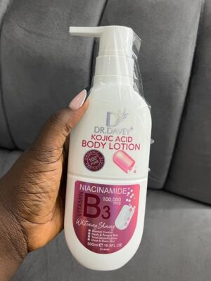 Dr davey kojic acid body lotion niacinamide 500ml pink