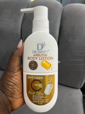 Dr davey arbutin body lotion whitamin 500ml gold