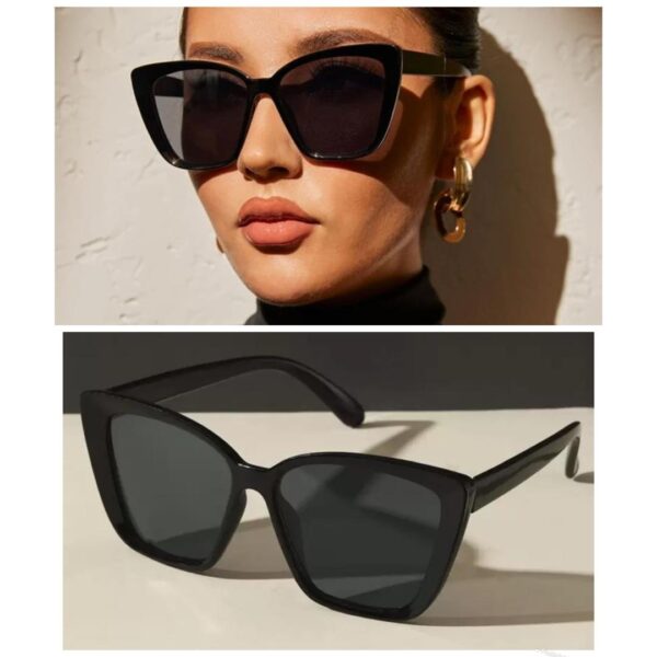 SHEIN cat eye new design sunglasses in black with grey lense